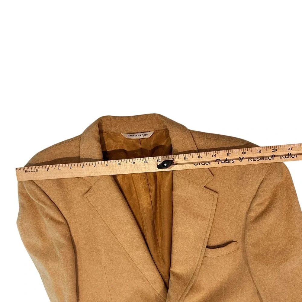 Barry Leeds Porter-Stevens Mens 100% Camel Hair Blazer Tan Sport Coat New Orlean